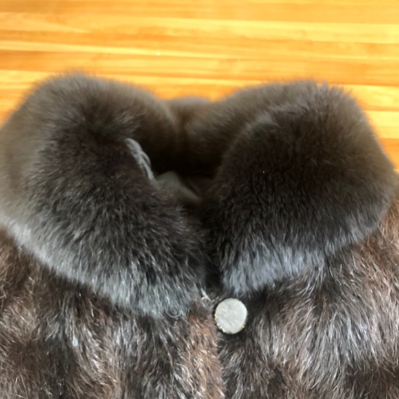 Real Long, extraordinary, fur fox and nutria coat, Size L , like new - Picture 13 of 14